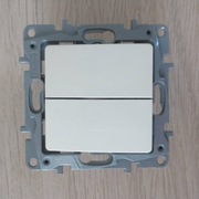 Łącznik Legrand Niloe świecznikowy podwójny KREM