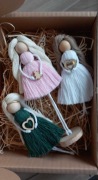 Aniołki handmade - zestaw świąteczny