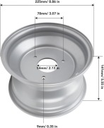 Felga do quada ATV gokart 8cali 140mm przednie koło odbiór osobisty