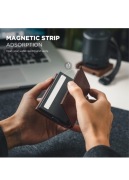 VULKIT Niebieski Etui na karty kredytowe Portfel męski