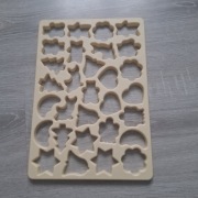 Plastikowa forma do ciastek / foremka wielokształtowa