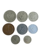 Monety świata Cypr zestaw 8 monet (1970 - 1985)