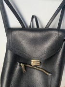 STEVE MADDEN czarny plecak eko skóra portfel logowany