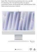 NOWY iMac M4 16GB RAM | Matowa Matryca (Szkło Nanostrukturalne) | Srebrny