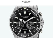 Kronaby SWEDEN Hybrid DIVER 200m Szafir jak Festina Connected+bateria TANIO