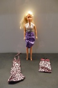 Ubranka dla lalki w stylu Barbie. 3 sukienki dla lalki.
