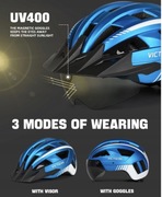 Kask rowerowy Victgoal blue r. L