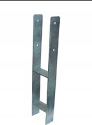 Podstawa słupa typ H wspornik kotwa 70mm ocynk