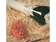 Broszka Przypinka Pomarańcza