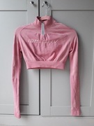 Misbhv krotki top z dlugim rękawem różowy l-xl 