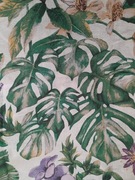 Komplet pościeli 100% bawełna 160 x 200 + 2 poszewki 80 x70 zieleń monstera