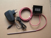 Termometr cyfrowy LED , DS18B20, zaostrzona sonda