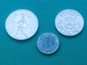 AUSTRIA Starsze 1947-1948 - Zestaw 3 monet 50 1 Schillings Groschen M15