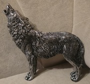 PREZENT  DLA MYŚLIWEGO. Figurka WILK Canis Lupus. Bawaria. Polowanie. 