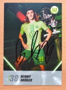 Autograf oficjalna karta klubowa VfL Wolfsburg 2024/25 Bennit Broger