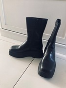 Vagabond skórzane buty botki kozaki na platformie 36
