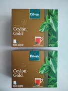 Herbata Dilmah Ceylon Gold 100 tb z zawieszką zestaw 2 sztuki