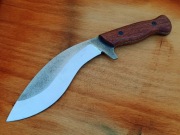 Kukri Merbau Nóż Ręcznie Robiony Custom Knifemaking 