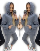 Dres damski La Suerte r. S/M szary oversize - dostepny w roznych kolorach 