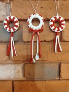 Zestaw 6 zawieszek na choinkę, ozdoby