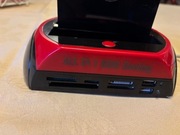 HUB gniazda Dyskow 2,5 i 3,5  plus karty i usb