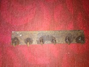 Wieszak metalowy 6 zaczepów 40cm Vintage PRL na ubrania przedmioty