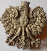 Orzeł z koroną odlew mosiężny.