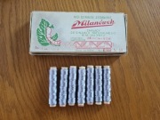 Nici jedwabne Milanówek PRL oryginalne w pudełku