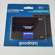 Nowy dysk SSD Goodram CX400 512 GB gen. 2 SATA III (6 GB/s).