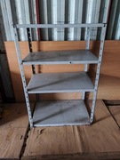 Regał w całości metalowy z półkami bardzo mocny 140x95x61