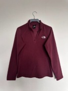 The North Face bluza polarowa 1/4 zip bordo - outdoor streetwear