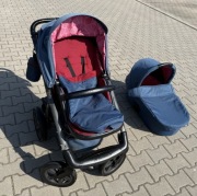 Wózek dziecięcy X-lander Move + gondola + dostawka – stan bardzo dobry