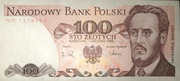 PRL Banknot 100 zł Ludwik Waryński 1988 - seria NM - Stan kolekcjonerski