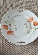 talerz patera DALLWITZ Dalovice ręcznie malowane maki Bavaria PRL