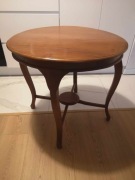 Stolik kawowy okrągły (stół) z drewna tekowego 70cm