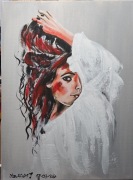 Obraz malowany ręcznie akrylami 40 na 30 cm