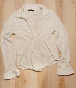 Biała elegancka bluzeczka marki Mohito rozm L Nowy bez metki