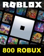 ROBLOX KOD NA 800 ROBUX 800RS ROBUXÓW GIFT CARD WALUTA KARTA PODARUNKOWA