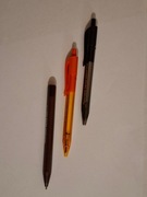 Mini długopisy PAPER MATE zestaw 3szt tusz pomarańczowy brązowy czarny