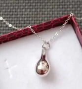 Naszyjnik łańcuszek + zawieszka srebro 925 kropla łezka