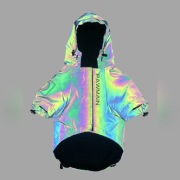 Holograficzna, odblaskowa, migająca kurtka dla psa