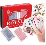 karty do gry dwie talie tradycyjne turystyczne poker remik brydż 