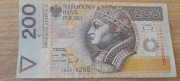 Banknot 200 zł seria YB 6815265 Rok 1994