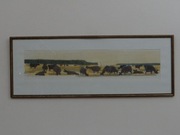 Obraz  grafika ,,Pasące się bawoły "