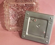 Plafon, kinkiet Glashutte Limburg, Niemcy, lata 70