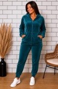 Dresy zielone welurowe biust 110/120
