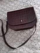 Ochnik skórzana torebka lakierowana skóra