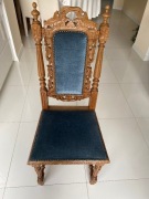 Sprzedam krzesła antyczne kpl 6 szt / ciemnoniebieskie lub malinowe 
