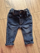 George pierwsze jeansy spodnie granatowe 62 