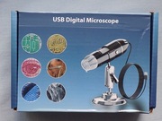 PRZENOŚNY RĘCZNY MIKROSKOP CYFROWY -USB - PRZYBLIŻENIE 1600 X 2MP APP